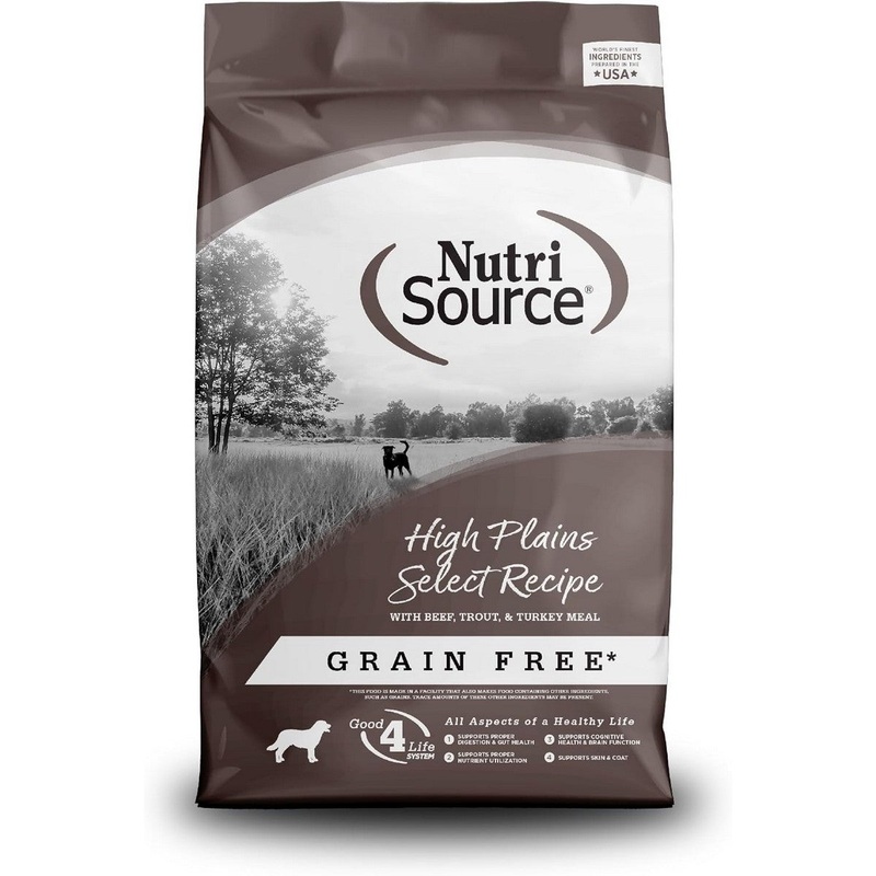 NutriSource High Plains Select Grain Free Dry Dog Food 12lb