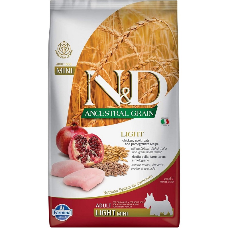 Farmina Ancestral Grains Chicken Light Mini Dry Dog Food 5.5lb