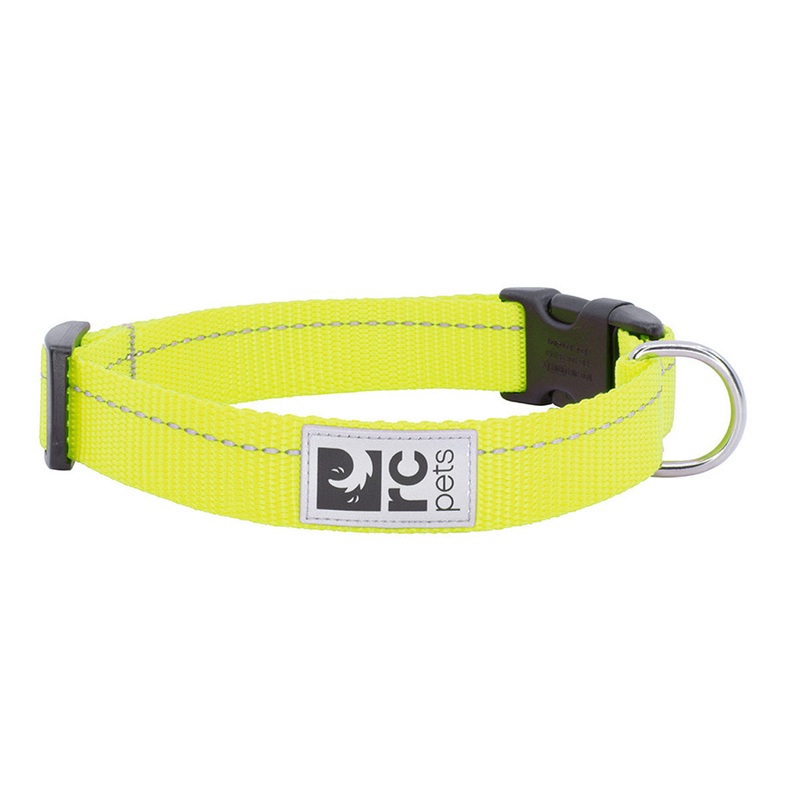 RC Pets Clip Dog Collar Tennis Large 1" Width 15"-25" Neck