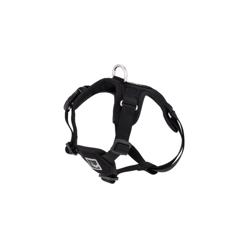 RC PETS Dog Forte Step In Harness, Black, XS, 14" - 18"