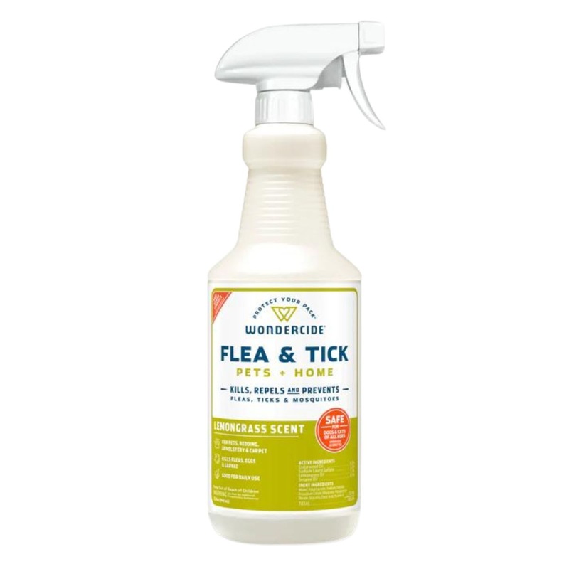 Wondercide Lemongrass Flea & Tick Spray For Pets 16oz
