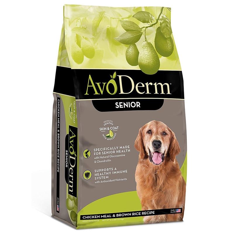 AvoDerm Natural Senior Chicken & Brown Rice Formula Dry Dog Food 4.4lb