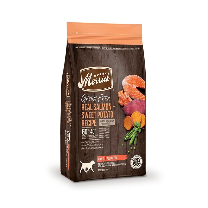 Merrick Grain Free Salmon Sweet Potato Dry Dog Food 4lb