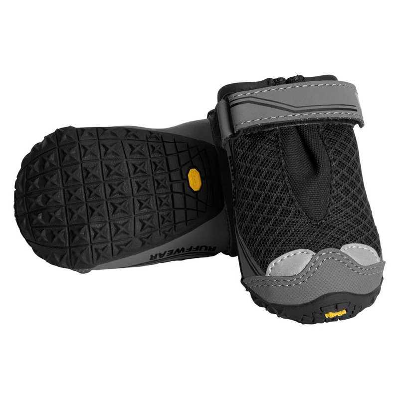 Ruffwear Grip Trex Dog Boots Obsidian Black 2.50" 2Pk