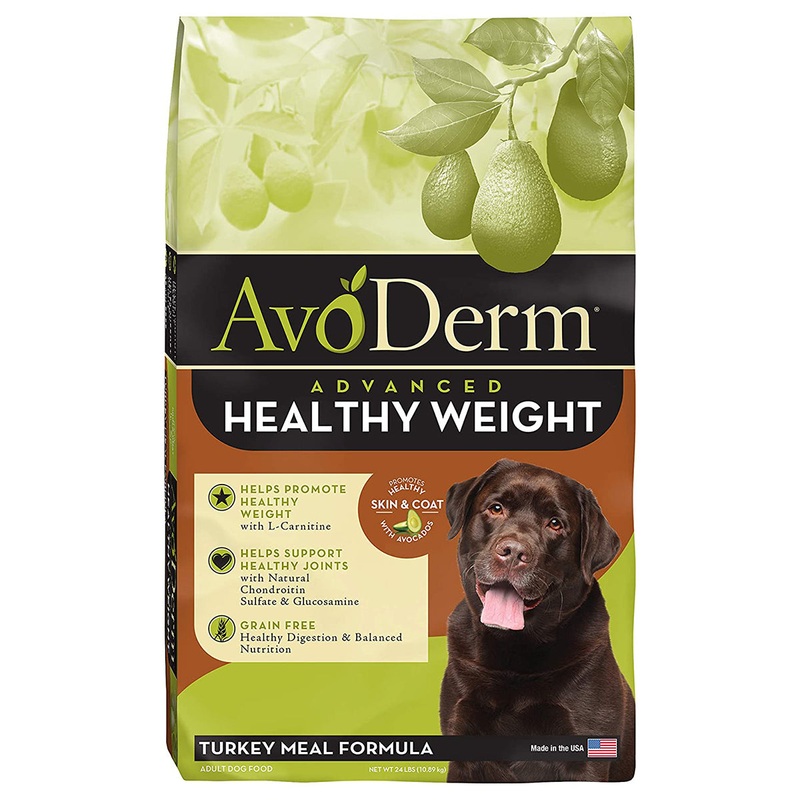 AvoDerm Advanced Healthy Weight Turkey Formula Dry Dog Food 24lb