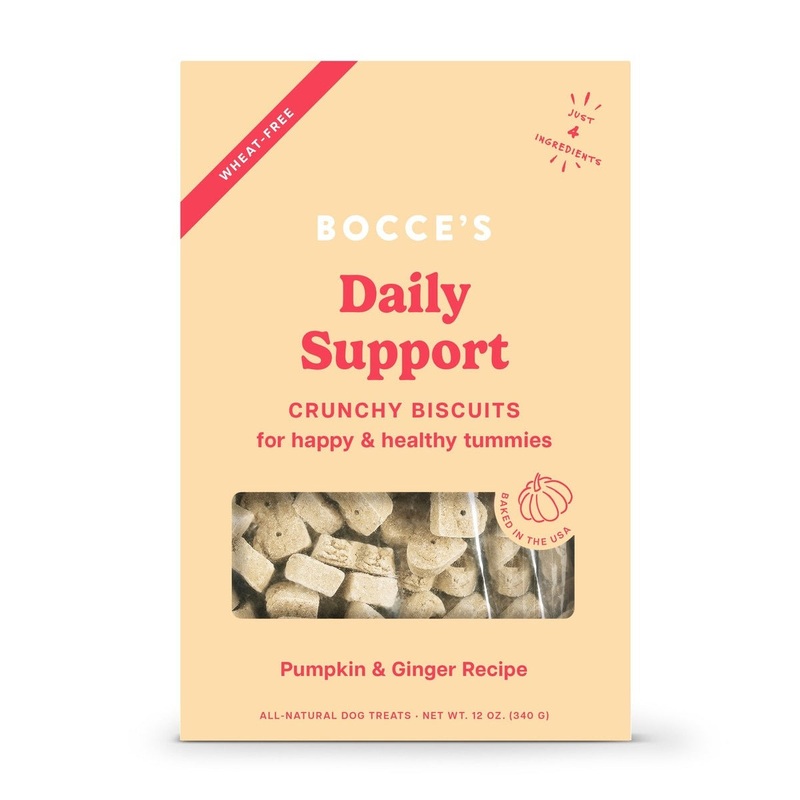 Bocce's Bakery Belly Functional Pumpkin & Ginger Biscuit Boxes Dog Treats 12oz