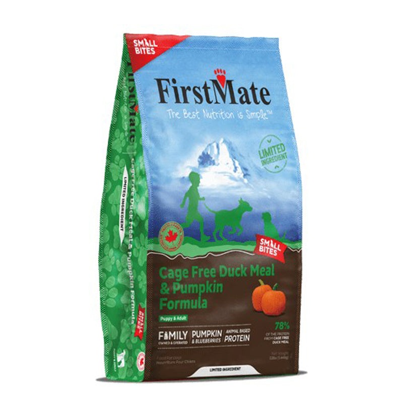 First Mate Cage Free Duck Meal & Pumpkin Formula Small Bites 4lb