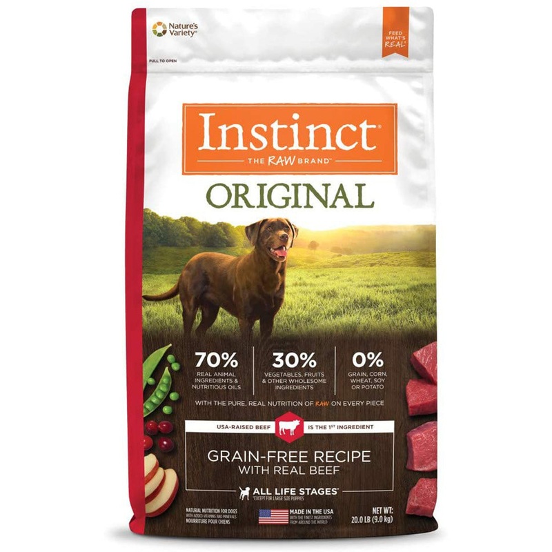 Instinct Original Grain Free Recipe Beef Dry Dog Food 20lb