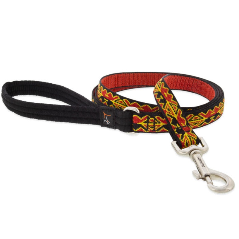 Lupine MicroBatch Limited Designs Dog Leash 3/4" x 4' Monarch Red