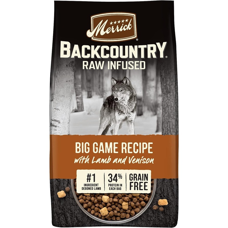 Merrick Backcountry Freeze-Dried Raw Grain-Free Big Game Recipe with Lamb & Venison Dry Dog Food 20lb