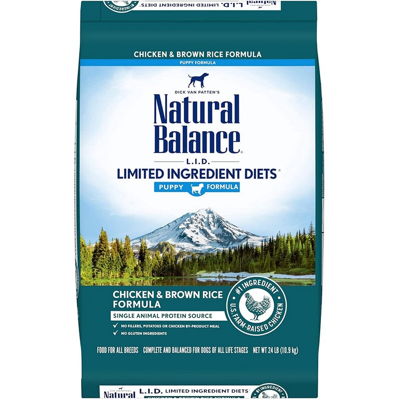 Natural Balance Limited Ingredient Chicken Rice Puppy Dry Dog Food 24lb