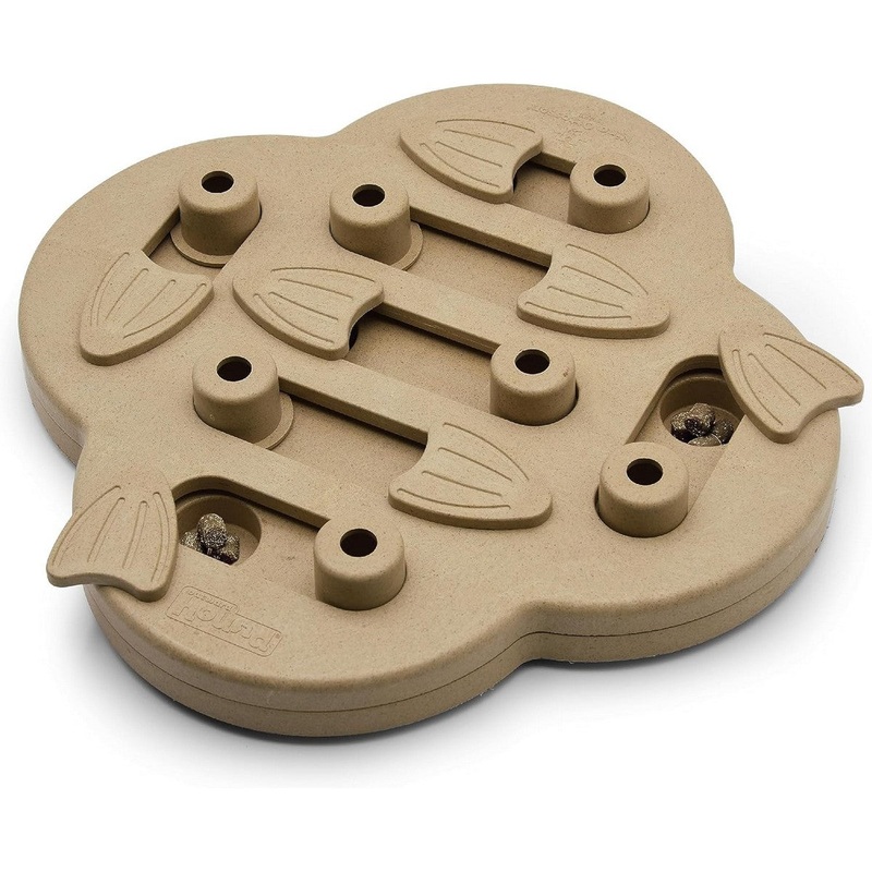 Outward Hound Hide N' Slide Interactive Treat Puzzle Dog Toy Level 2 Tan
