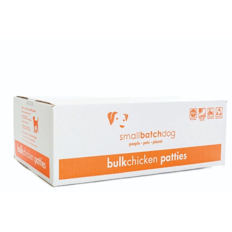 Smallbatch Frozen Patties Chicken Dog Food 18lb