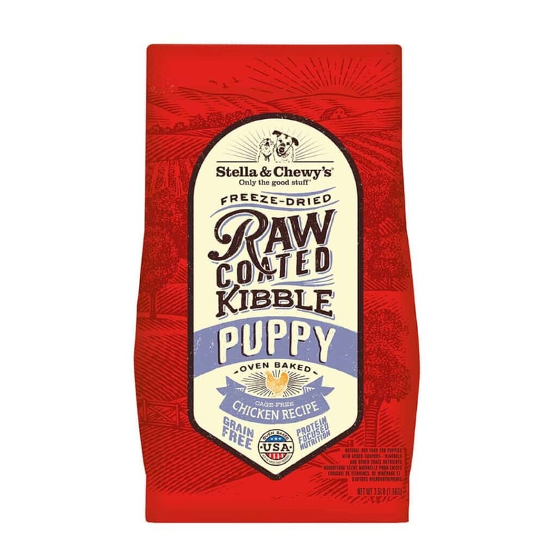 Stella and Chewys Cage-Free Chicken Raw Coated Kibble Puppy Dry Dog Food 10lb
