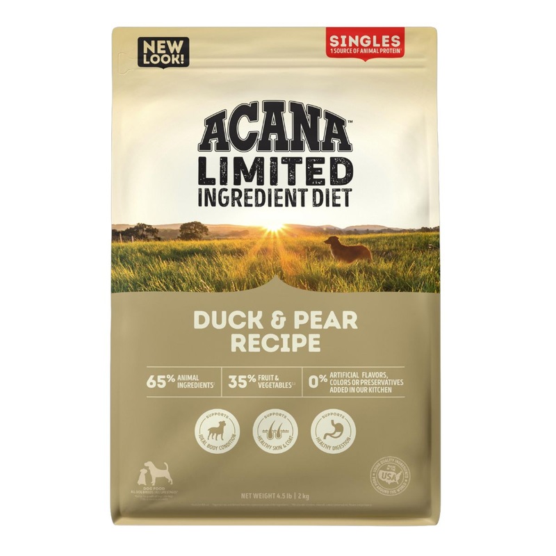 Acana Duck Pear Dry Singles Formula Dog Food  4.5lb