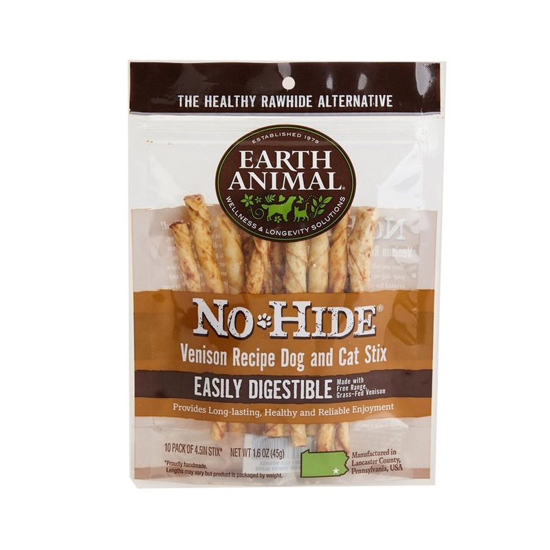 Earth Animal No Hide Venison Stix 1.6oz 10 Pack