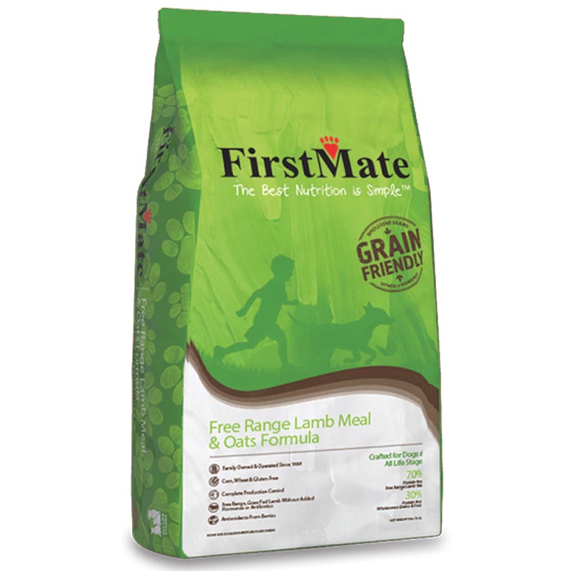 First Mate Grain Friendly Lamb & Oats Formula Dry Dog Food 25lb