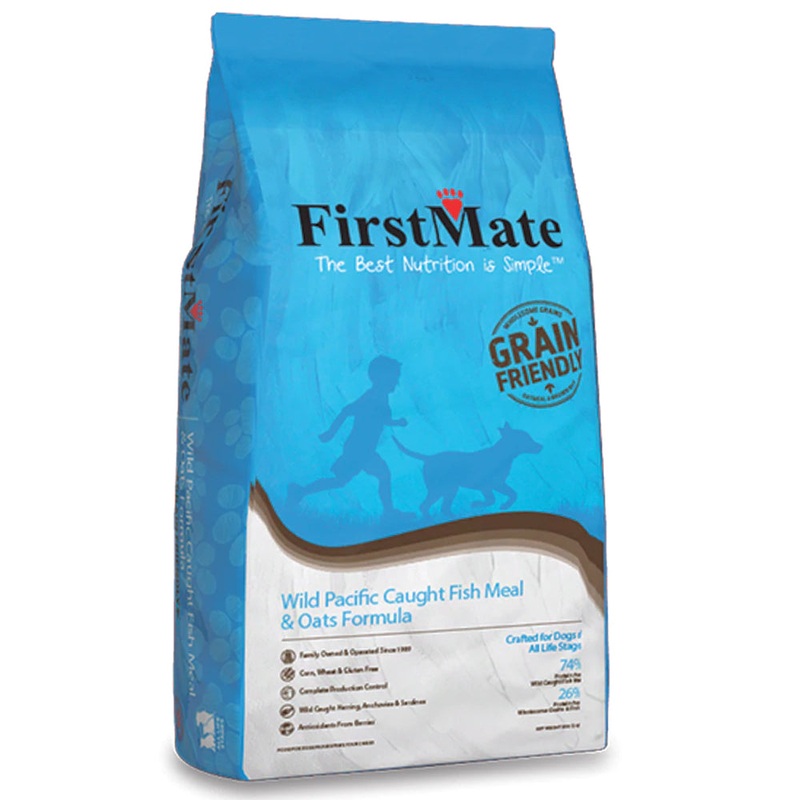 First Mate Grain Friendly Wild Pacific Caught Fish & Oats Formula Dry Dog Food 5lb