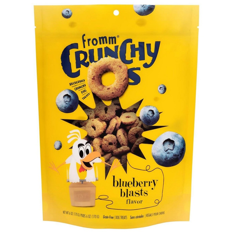 Fromm Crunchy O's Blueberry Blasts Flavor Dog Treats 26oz