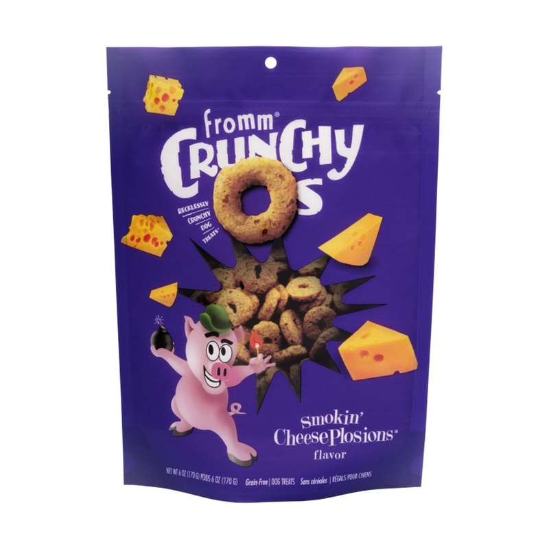 Fromm Crunchy O'S Smokin CheesePlosions With Veggies Dog Treats 6oz