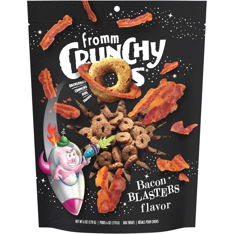 Fromm Crunchy Os Bacon Blasters Flavor Dog Treats 6oz