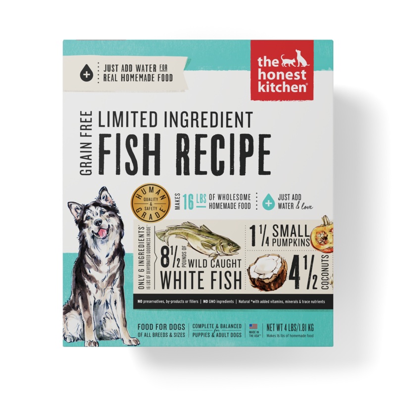 Honest Kitchen Limited Ingredient Fish Recipe Dog Food 4lb