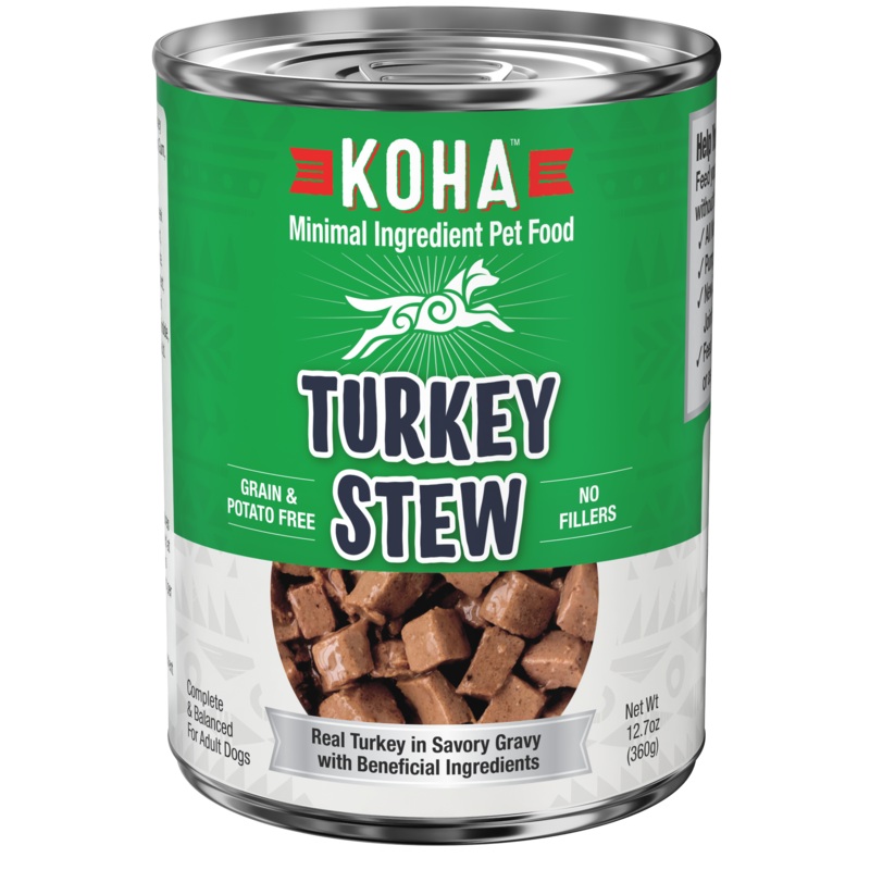 Koha Minimal Ingredient Turkey Stew for Dogs 12.7oz