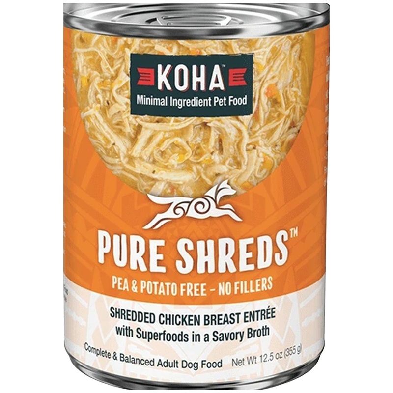 Koha Pure Shreds Shredded Chicken Breast Dog Food 12.5oz