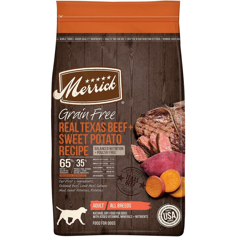 Merrick Grain Free Texas Beef Sweet Potato Dog Food 10lb