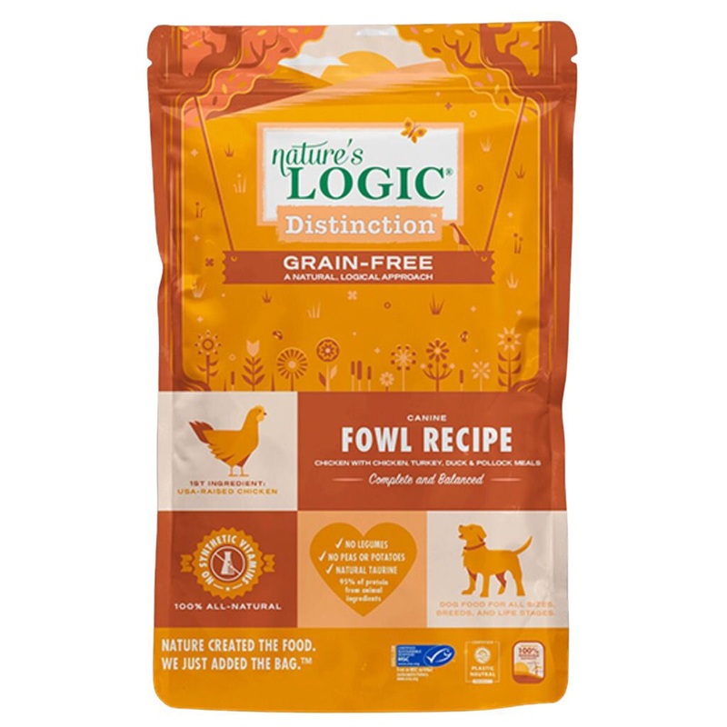 Nature's Logic Grain Free Distinction Fowl Recipe Dry Dog Food 4.4oz