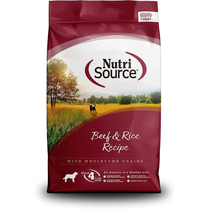 NutriSource Beef & Rice Recipe Dry Dog Food 26lb