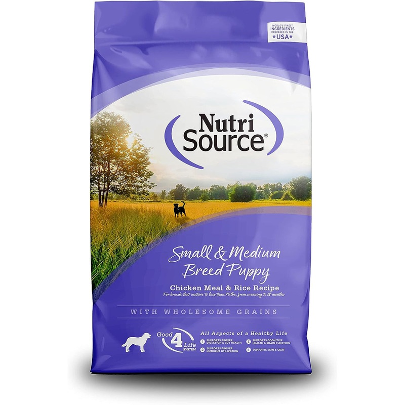 NutriSource Puppy Small Medium Breeds Chicken Rice Dry Dog Food 26lb