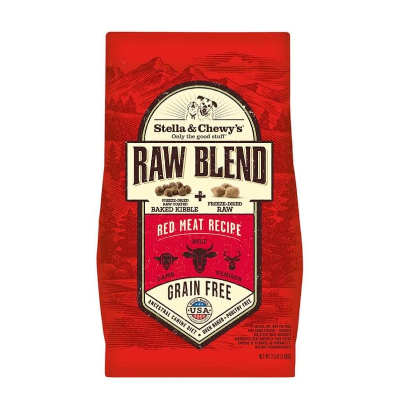 Stella and Chewys Red Meat Raw Blend Kibble Dry Dog Food Recipe 10lb