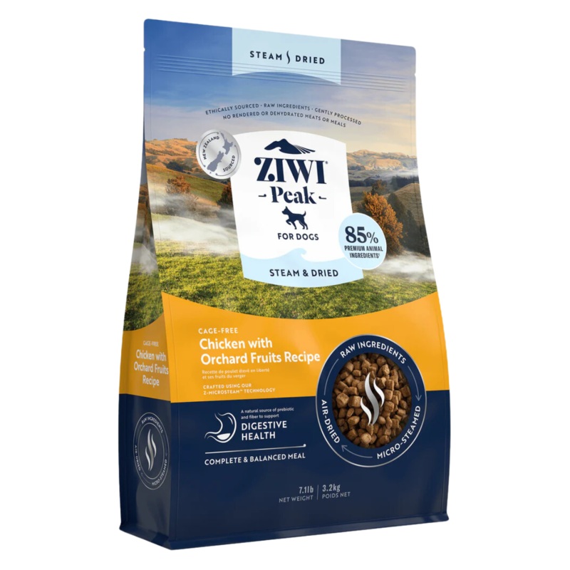 Ziwi Peak Chicken & Orchard Fruits Steam Dried Dog Food 7.1lb