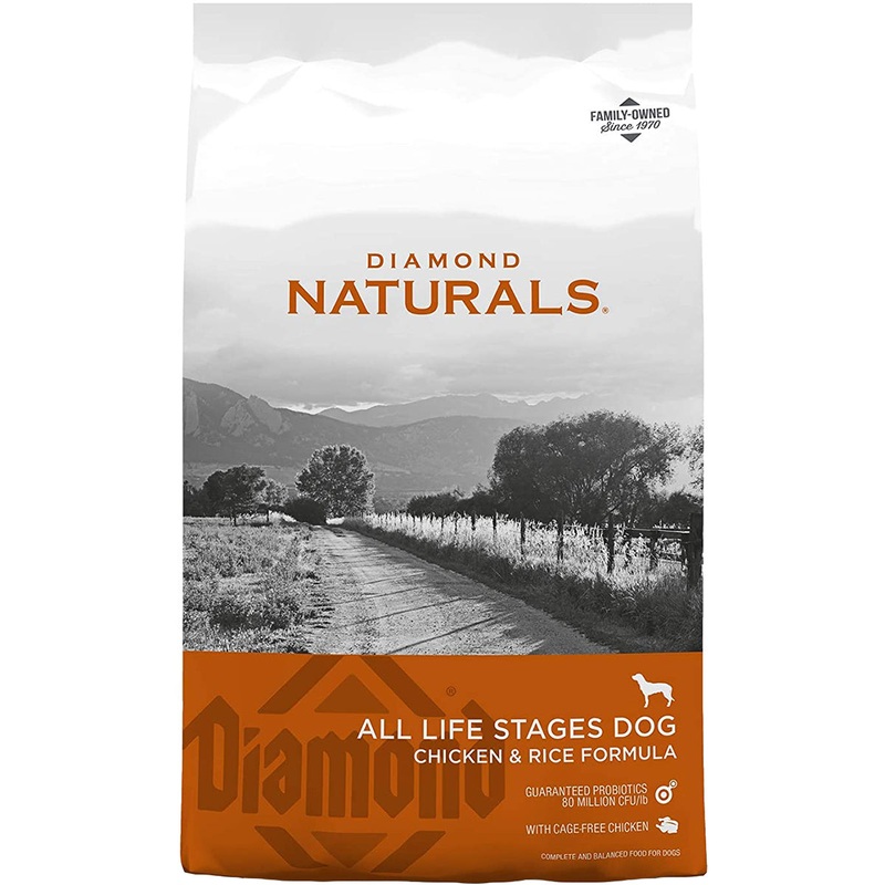 Diamond Naturals Chicken & Rice Formula Dry Dog Food 40lb