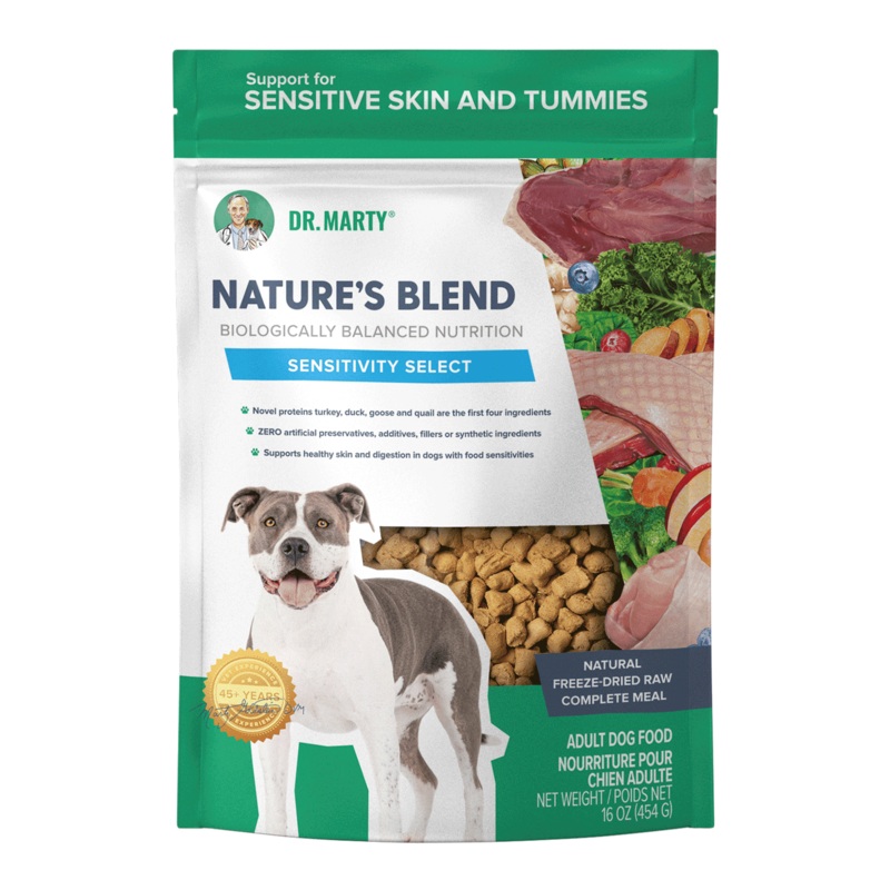 DR. MARTY Natures Blend Sensitivity Select Freeze Dried Raw Dog Food