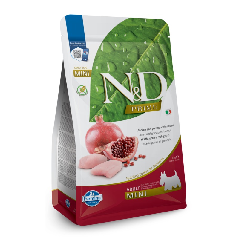 Farmina N&D Prime Grain Free Chicken & Pomegranate Mini Adult Dry Dog Food