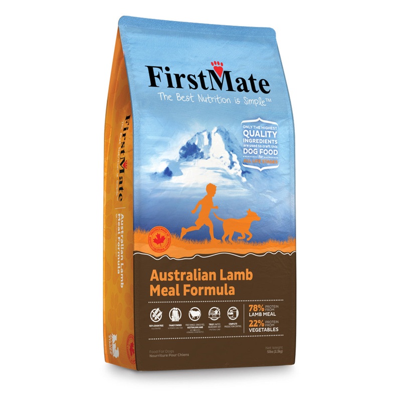 First Mate Grain Free Limited Ingredient Australian Lamb Meal Dog Food 25lb