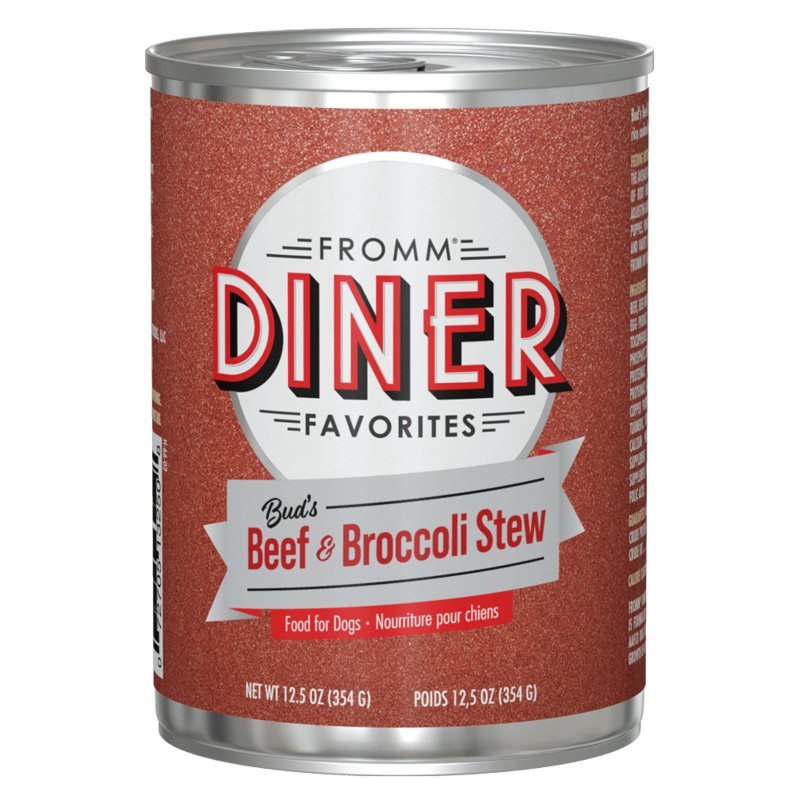 Fromm Diner Favorites Bud's Beef & Broccoli Stew Wet Dog Food
