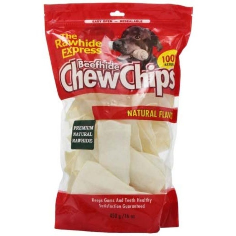 Lennox Rawhide Express Beefhide Chew Chips Natural Flavor