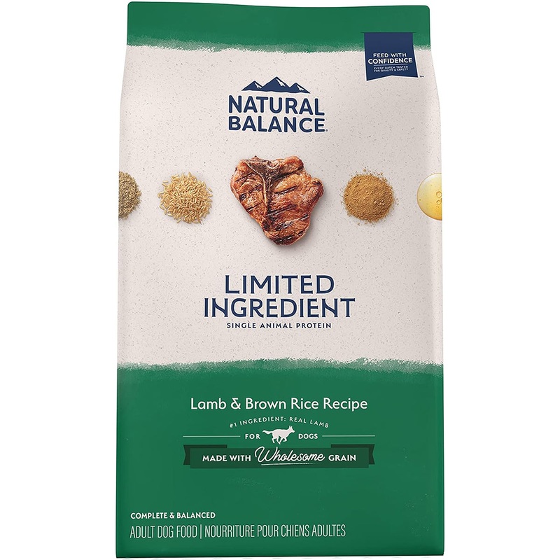 Natural Balance Limited Ingredient Diet Lamb & Brown Rice Recipe Dry Dog Food 24lb