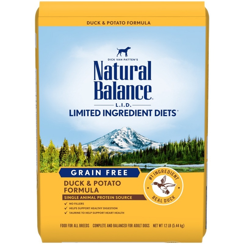 Natural Balance Limited Ingredient Grain Free Duck Potato Dry Dog Food 12lb