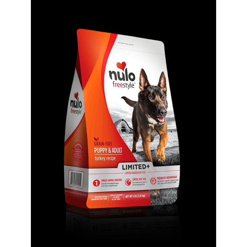 Nulo FreeStyle Puppy/Dog Limited+ Turkey Dry Dog Food 22lb