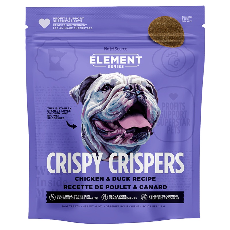 NutriSource Element Series Crispy Crispers Chicken & Duck Dog Treats