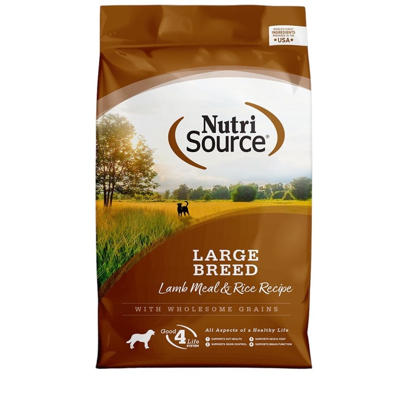 NutriSource Large Breed Adult Lamb & Rice Dry Dog Food 26lb