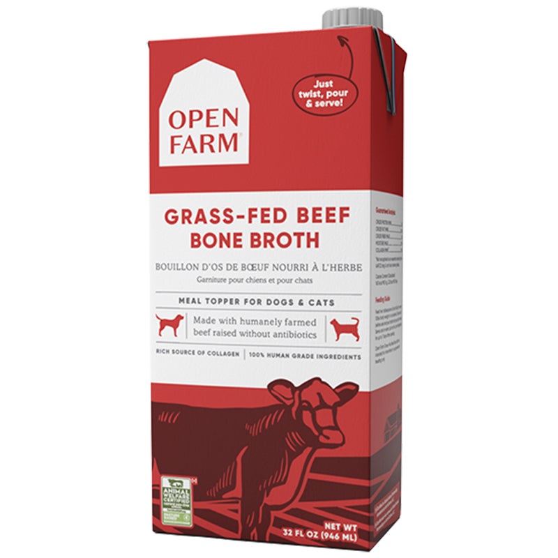 Open Farm Harvest Beef Bone Broth Cat & Dog Food 32oz