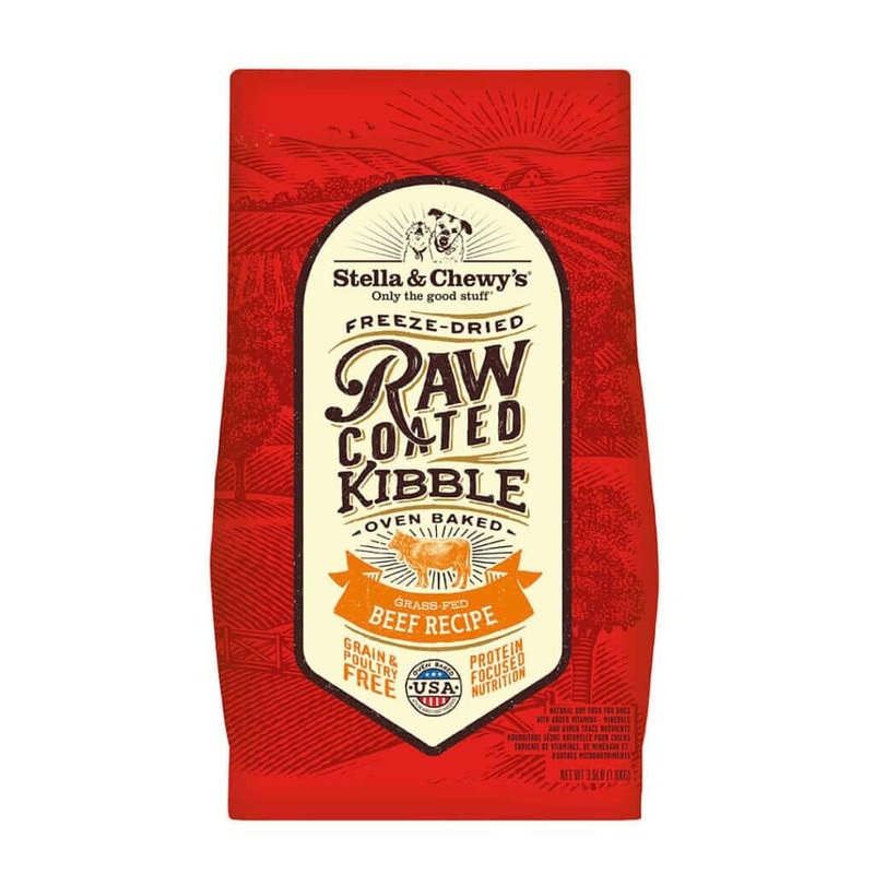 Stella and Chewys Grass-Fed Beef Raw Coated Kibble Dry Dog Food 22lb