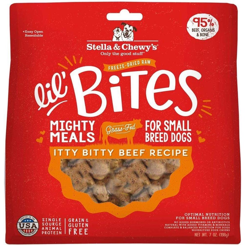 Stella & Chewy's Lil' Bites Itty Bitty Beef Recipe Freeze Dried Raw Small Breed Dog Food