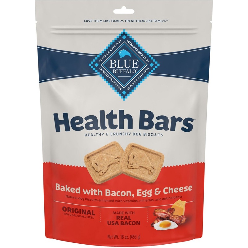 Blue Buffalo Health Bars Baked with Bacon, Egg & Cheese Dog Treats