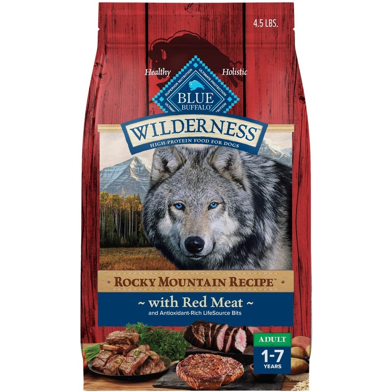 Blue Buffalo Wilderness Wholesome Grains Rocky Mountain Red Meat Recipe Adult Dry Dog Food